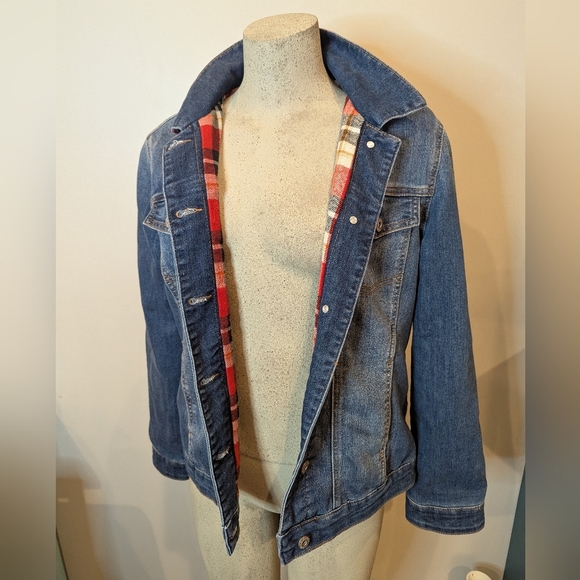 Denim Jacket with Plaid Lining By Parasuco Women's Size M - Picture 11 of 11